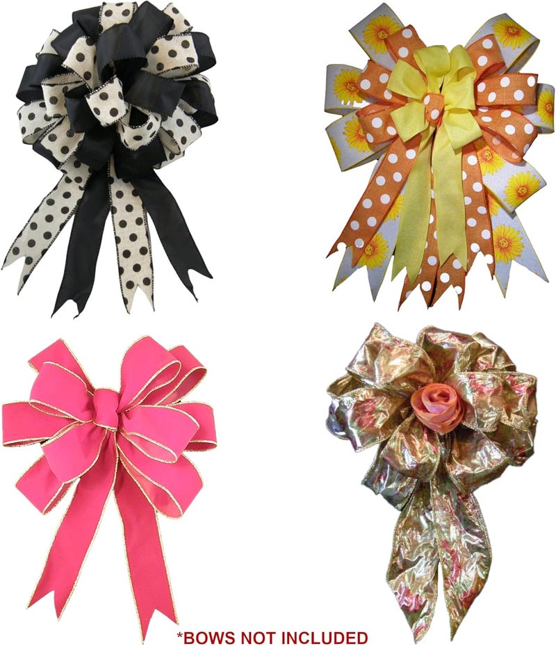E-Z Bowz Design Pro Bow Maker - Easy Ribbon Bowmaker Gift Large Bow Maker - Perfect for Christmas Decor Wreaths and Hair Bows - Image 5